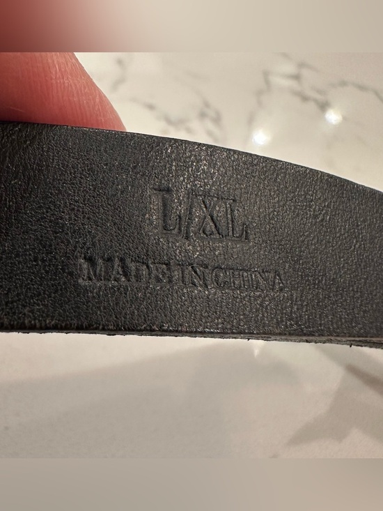 Lafayette 148 Black Leather Triple Wrap Belt Womens L/XL Silver Buckle Classic main image 7